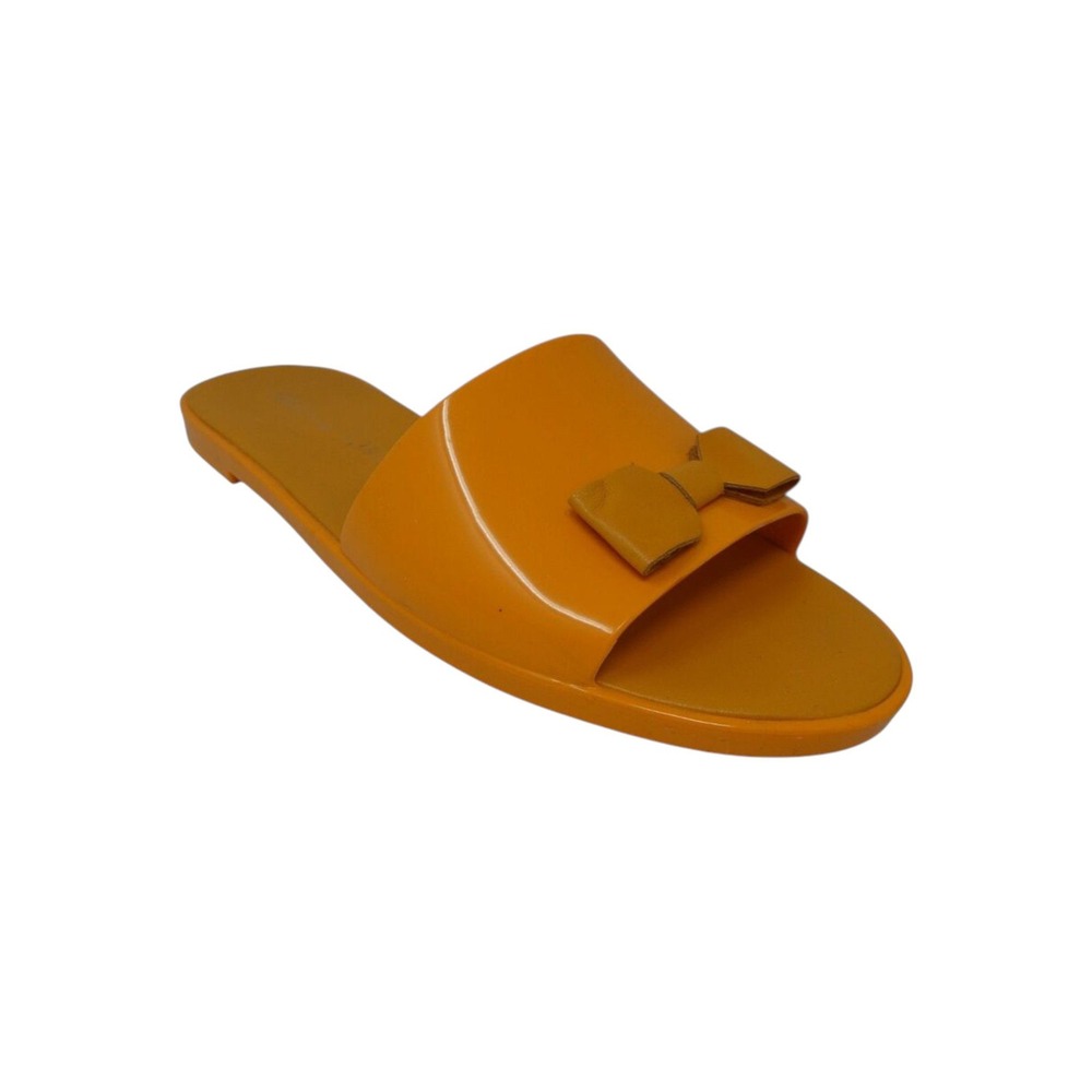 Jack Rogers Patricia Bow Slide Sandals Womens 8 Mango Orange Jelly‎ Plastic